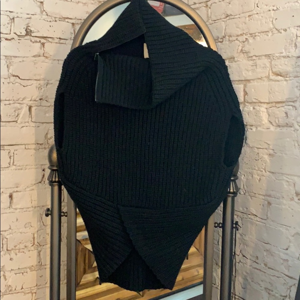 3.1 Phillip Lim - black collar zip sweater